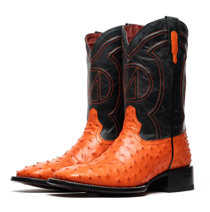 Marco Di Milano "Alabama" Orange Leather Loafers