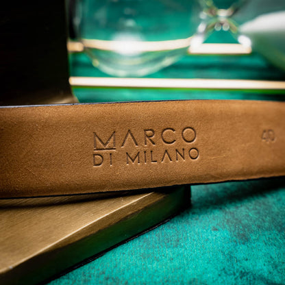 Marco Di Milano Emilio Belt - Antique Honey Leather Loafer