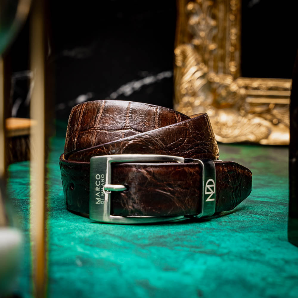 Marco Di Milano Emilio Belt - Brown Leather Dress Shoe