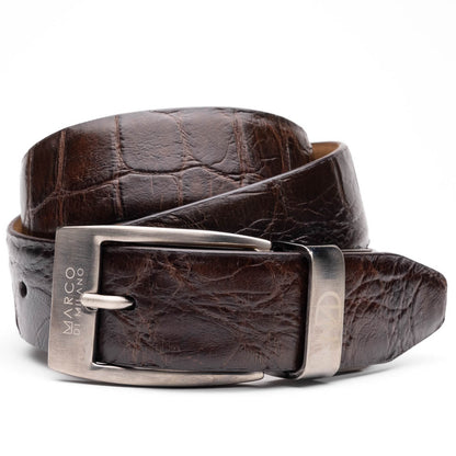 Marco Di Milano Emilio Belt - Brown Leather Dress Shoe