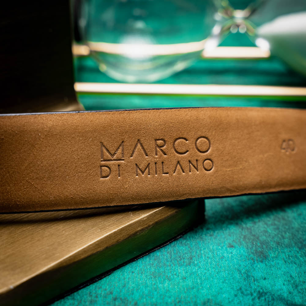 Marco Di Milano Emilio Belt Cognac Leather Dress Shoe