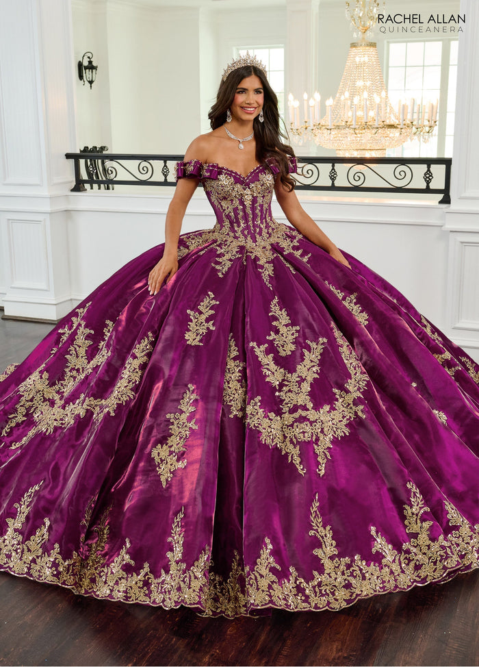 Rachel Allan RQ3151 Off Shoulder Quinceanera Dress