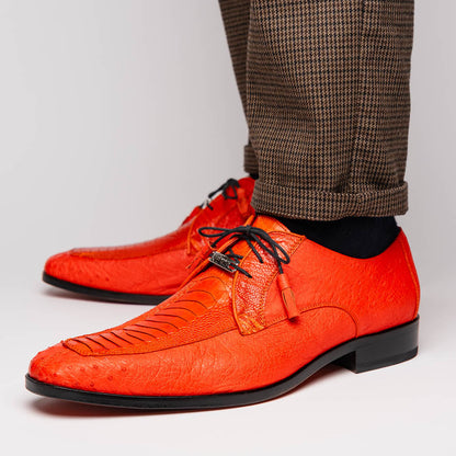 Marco_Di_Milano Andretti Orange Leather Shoe