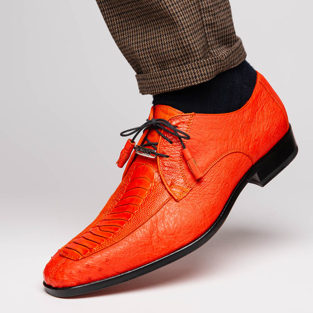 Marco_Di_Milano Andretti Orange Leather Shoe