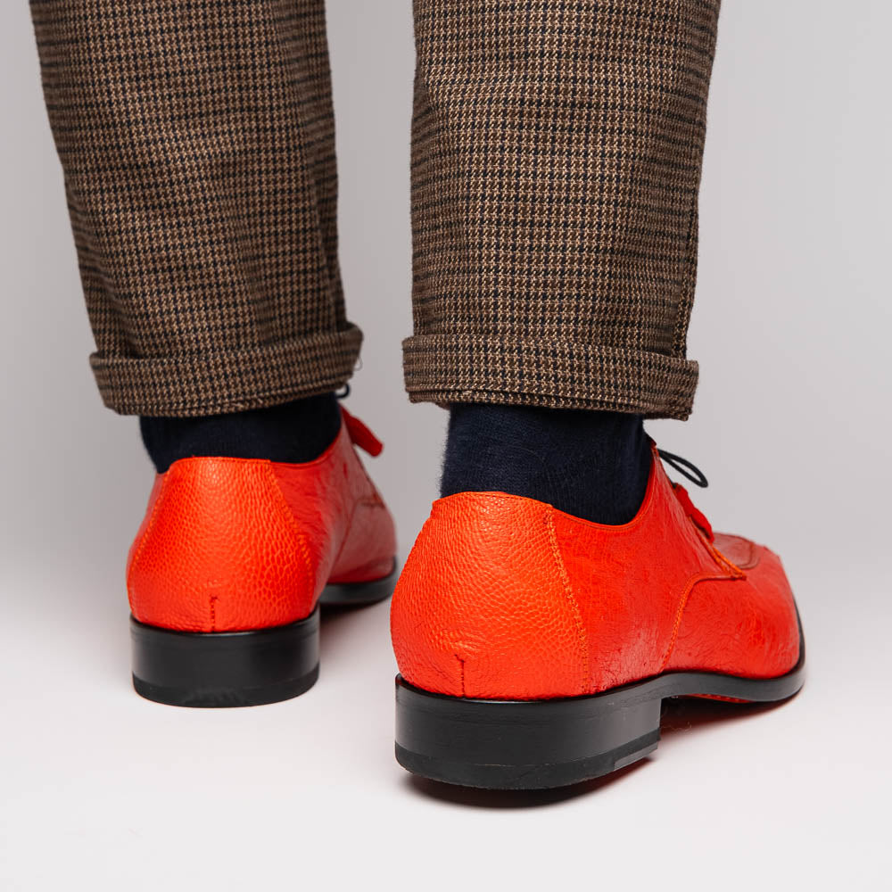 Marco_Di_Milano Andretti Orange Leather Shoe