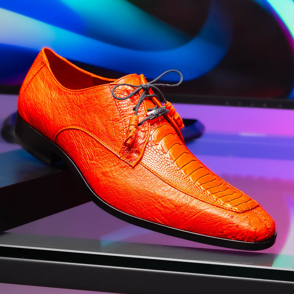 Marco_Di_Milano Andretti Orange Leather Shoe