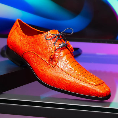Marco_Di_Milano Andretti Orange Leather Shoe