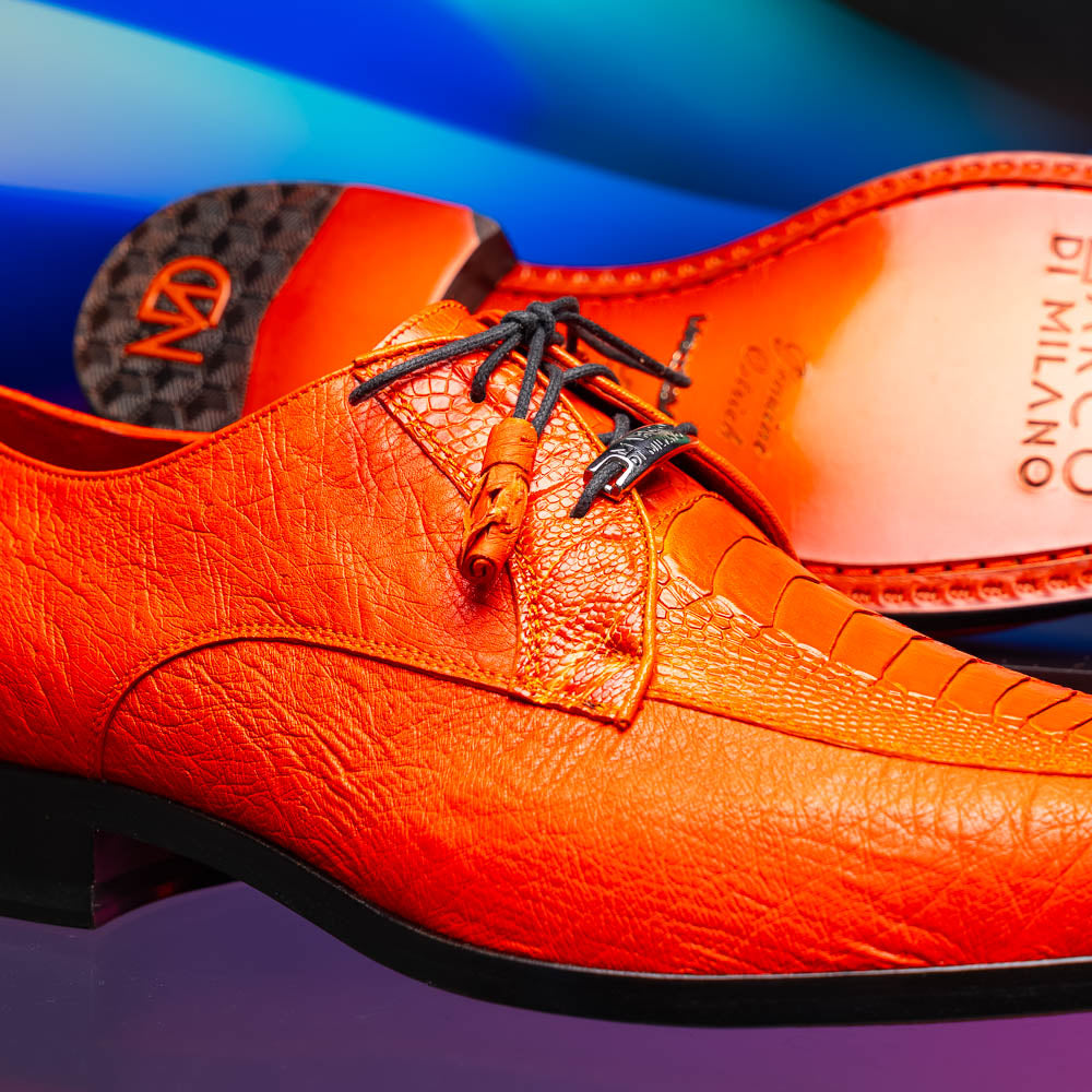 Marco_Di_Milano Andretti Orange Leather Shoe