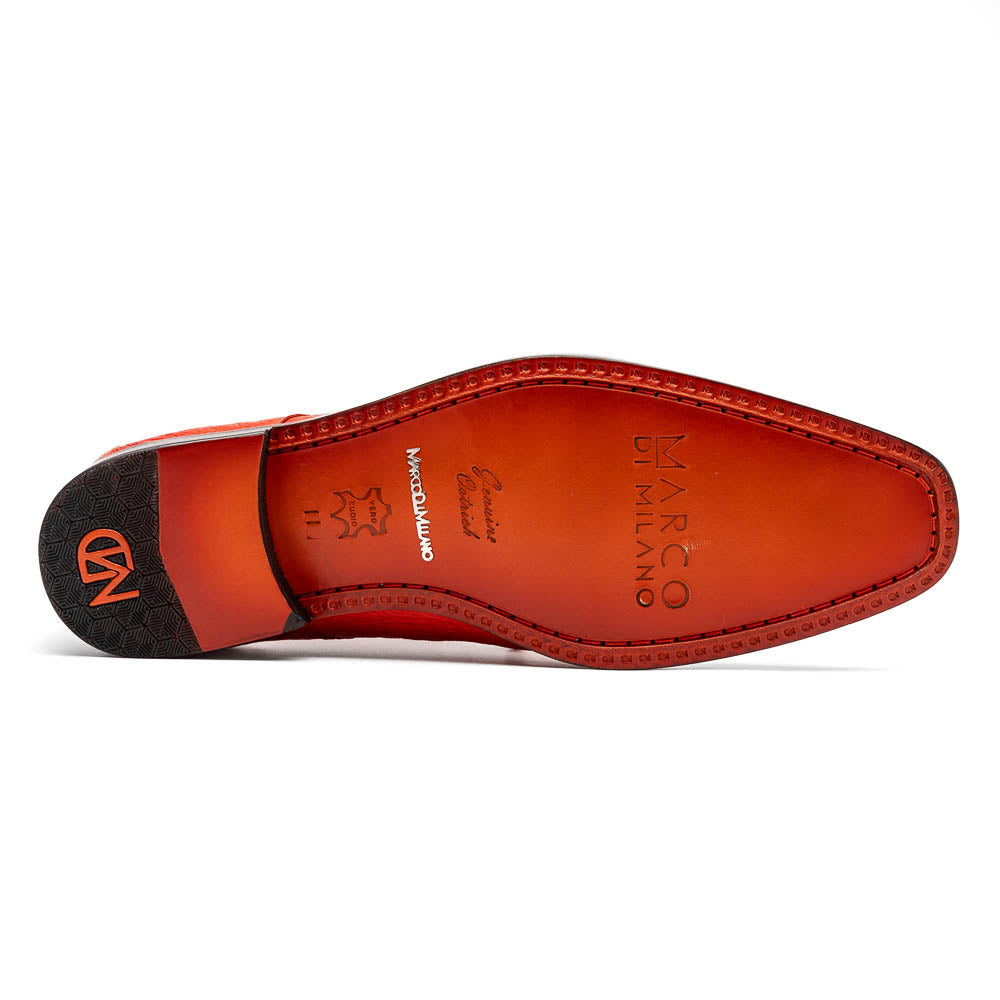 Marco_Di_Milano Andretti Orange Leather Shoe