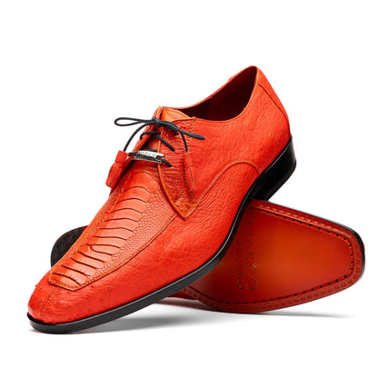 Marco_Di_Milano Andretti Orange Leather Shoe