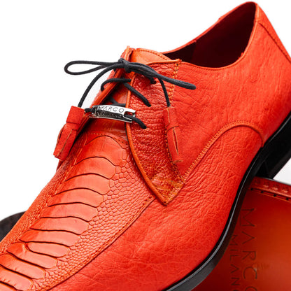 Marco_Di_Milano Andretti Orange Leather Shoe