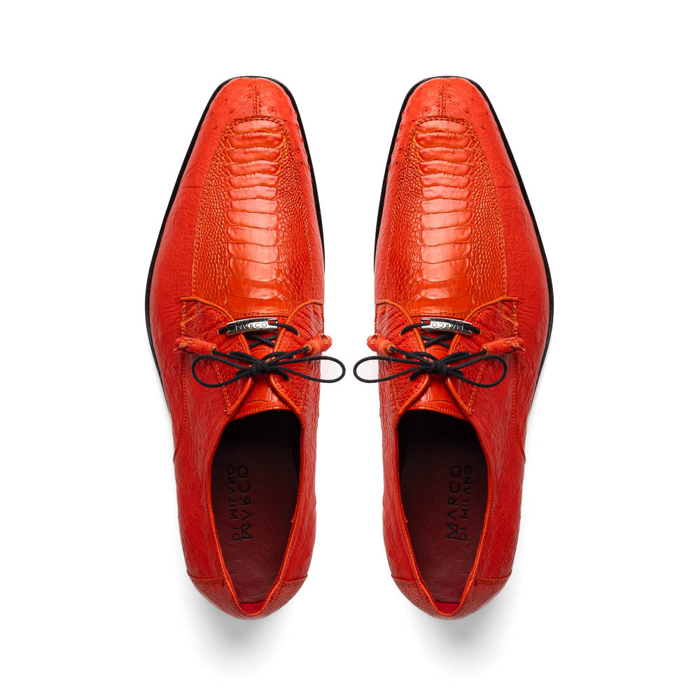 Marco_Di_Milano Andretti Orange Leather Shoe