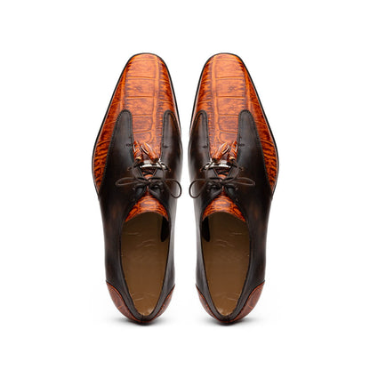 Marco Di Milano Anzio Rustic Brandy Leather Shoe