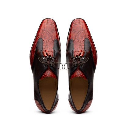 Marco Di Milano Anzio: Rustic Cognac Leather Shoe