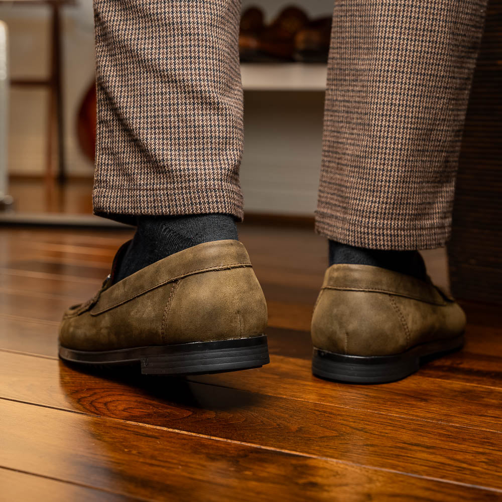 Marco Di Milano Atrani Crazy Olive Calf Bit Loafer