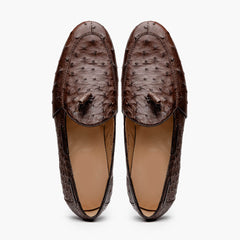 marco-di-milano-aubiere-brown-ostrich-quill-tassel-loafers