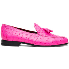 marco-di-milano-aubiere-pink-ostrich-quill-tassel-loafers