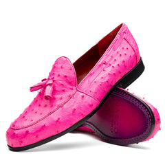 marco-di-milano-aubiere-pink-ostrich-quill-tassel-loafers