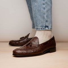 marco-di-milano-aubiere-brown-ostrich-quill-tassel-loafers