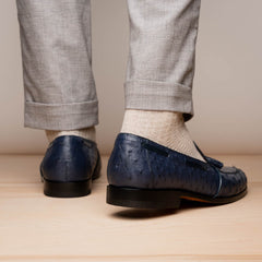 marco-di-milano-aubiere-navy-blue-ostrich-quill-tassel-loafers