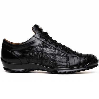 Marco Di Milano Bari Black Leather Luxury Shoe