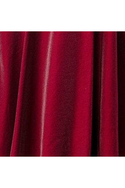 Beaded Illusion Ball Gown with Layered Skirt by Elizabeth K GL2513 - XS / Burgundy - Quinceanera Dresses