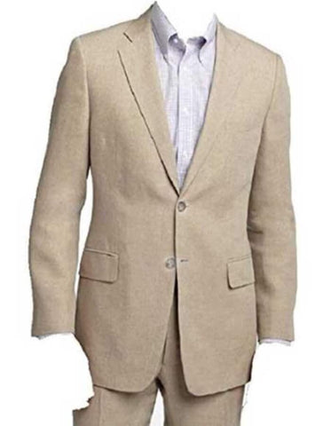 Linen Suit - Mens Summer Suits in Beige and Natural Color - Beach Wedding