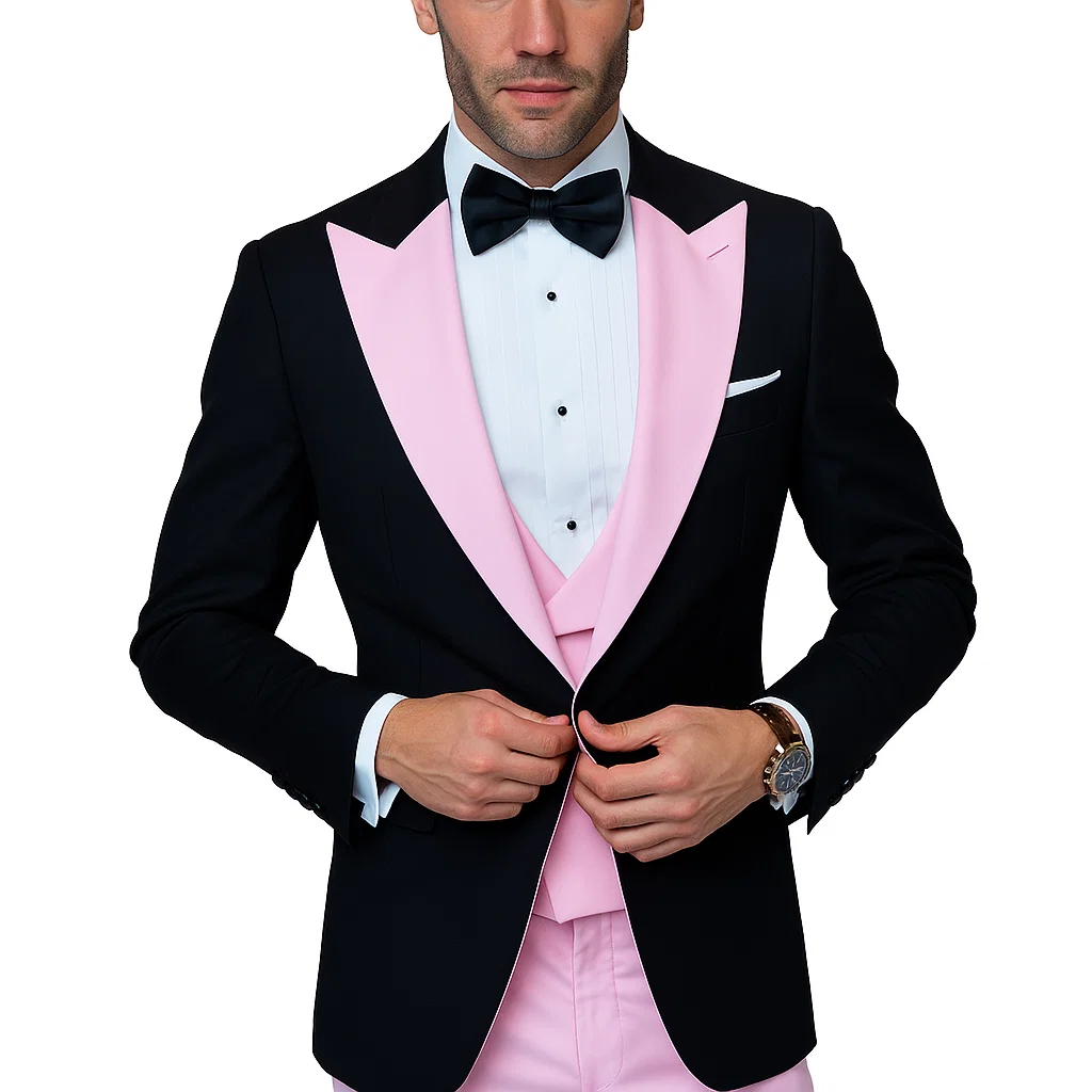 black-and-pink-suit-tuxedo