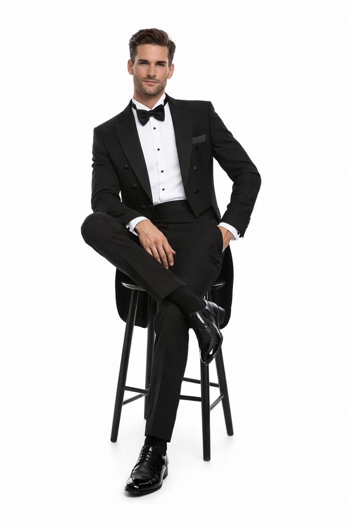 Black Classic Tail Coat Tuxedo