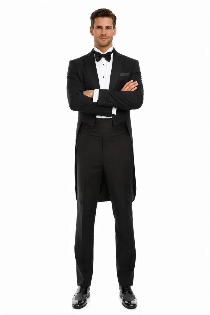 Black Classic Tail Coat Tuxedo