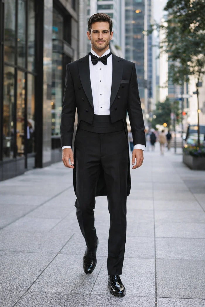 Black Classic Tail Coat Tuxedo