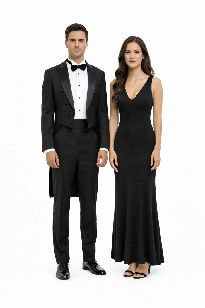 Black Classic Tail Coat Tuxedo