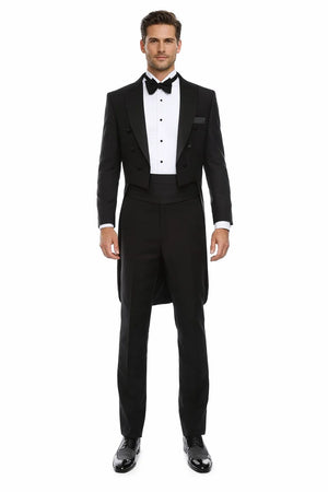 Black Classic Tail Coat Tuxedo