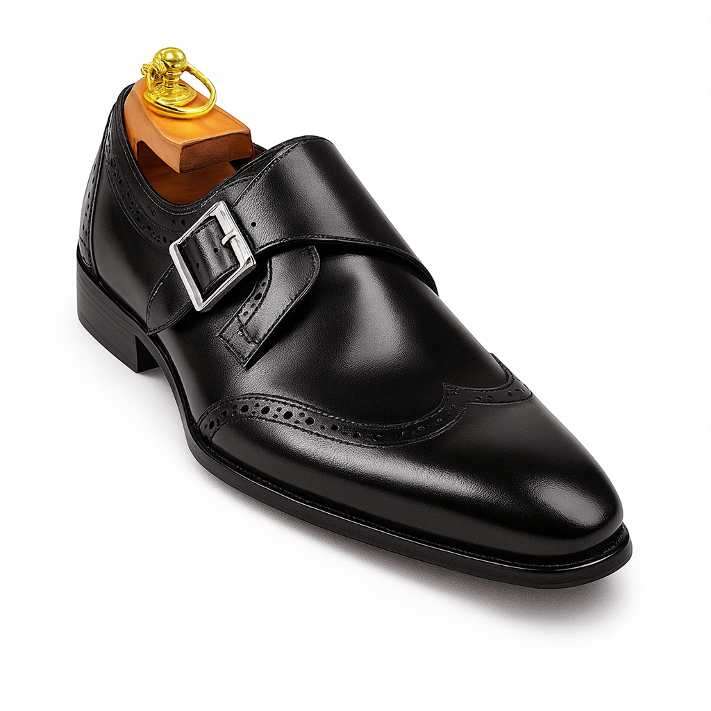 Burnished Wingtip Monk Strap KS099-710