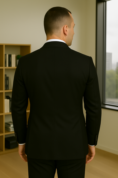 Wool Suit - Italian Made Business Suit by Statement Men's 3 Piece 100% Wool Fashion Suit - Bold Colors
