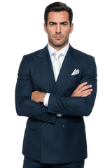 suits-with-baggy-pleated-pants-wide-leg-pants-100-wool-classic-fit-in-navy-color-by-rossiman