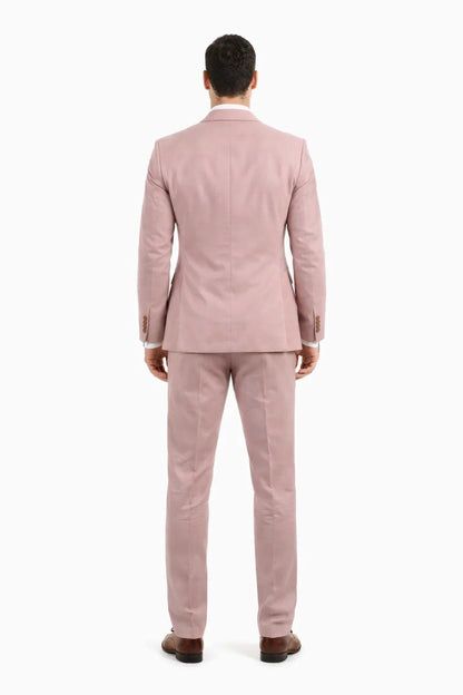 Blush Color Suit For Men - Mauve Suit - Wedding  Slim Fit Suit
