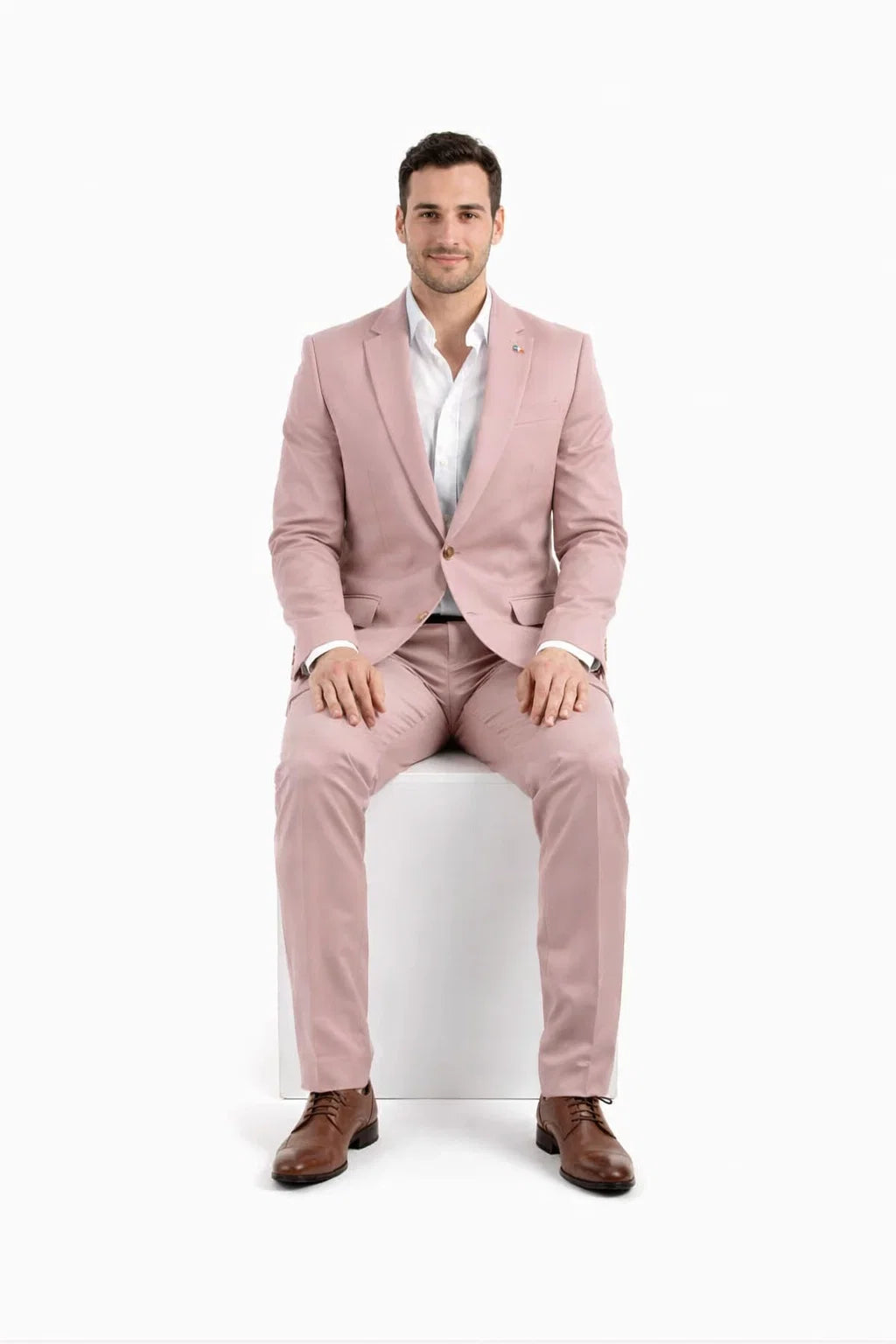 Blush Color Suit For Men - Mauve Suit - Wedding  Slim Fit Suit