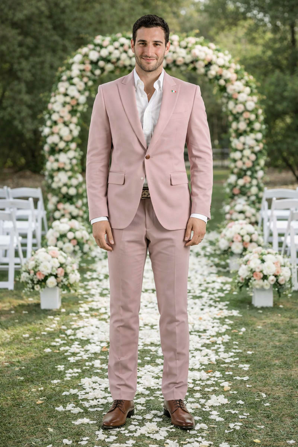 Blush Color Suit For Men - Mauve Suit - Wedding  Slim Fit Suit