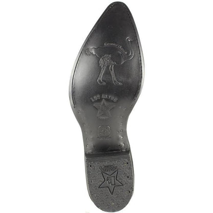 Botas de Avestruz Original Horma Puntal  -B