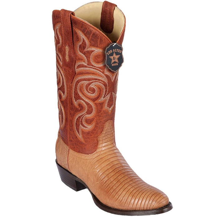 Botas de Armadillo Lizard Teju Original Acabado Graso Horma Redonda LAB-65G0703
