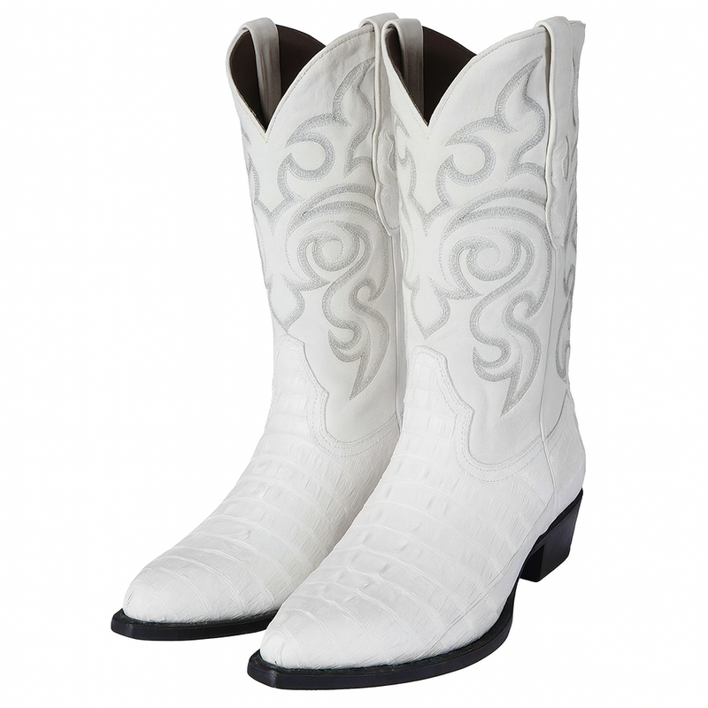 Botas de  Cocodrilo - Caiman Cola Horma Puntal- A