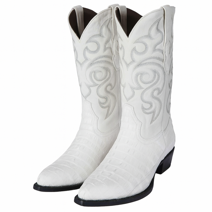 Botas de  Cocodrilo - Caiman Cola Horma Puntal- A