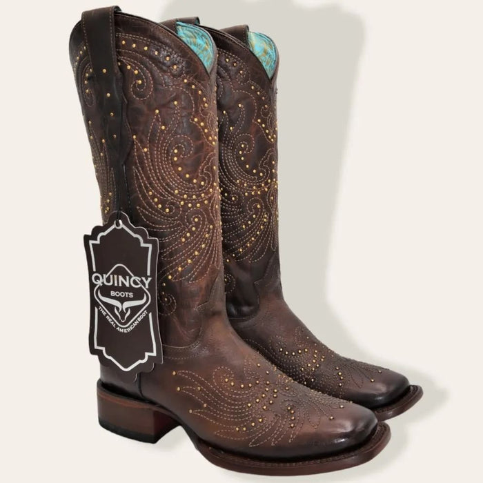 Botas de Cuero Volcano para Mujer en Horma Rodeo Chocolate