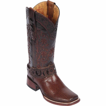 Botas de Piton Grabado para Mujer en Horma Rodeo