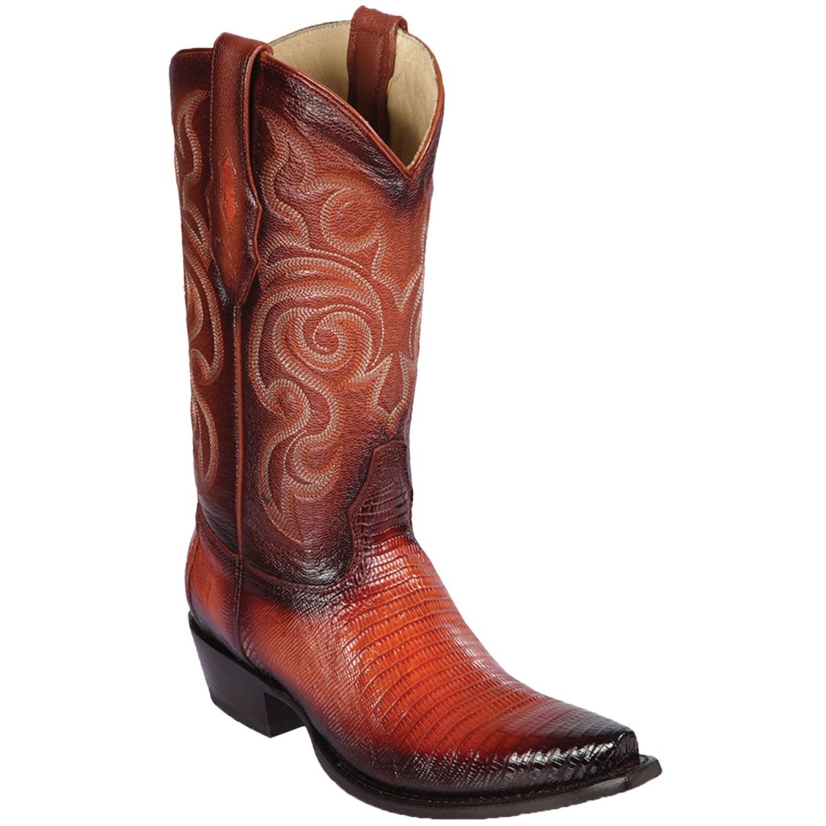 Botas de Armadillo Lizard Original con Horma Punta Recortada Difuminada