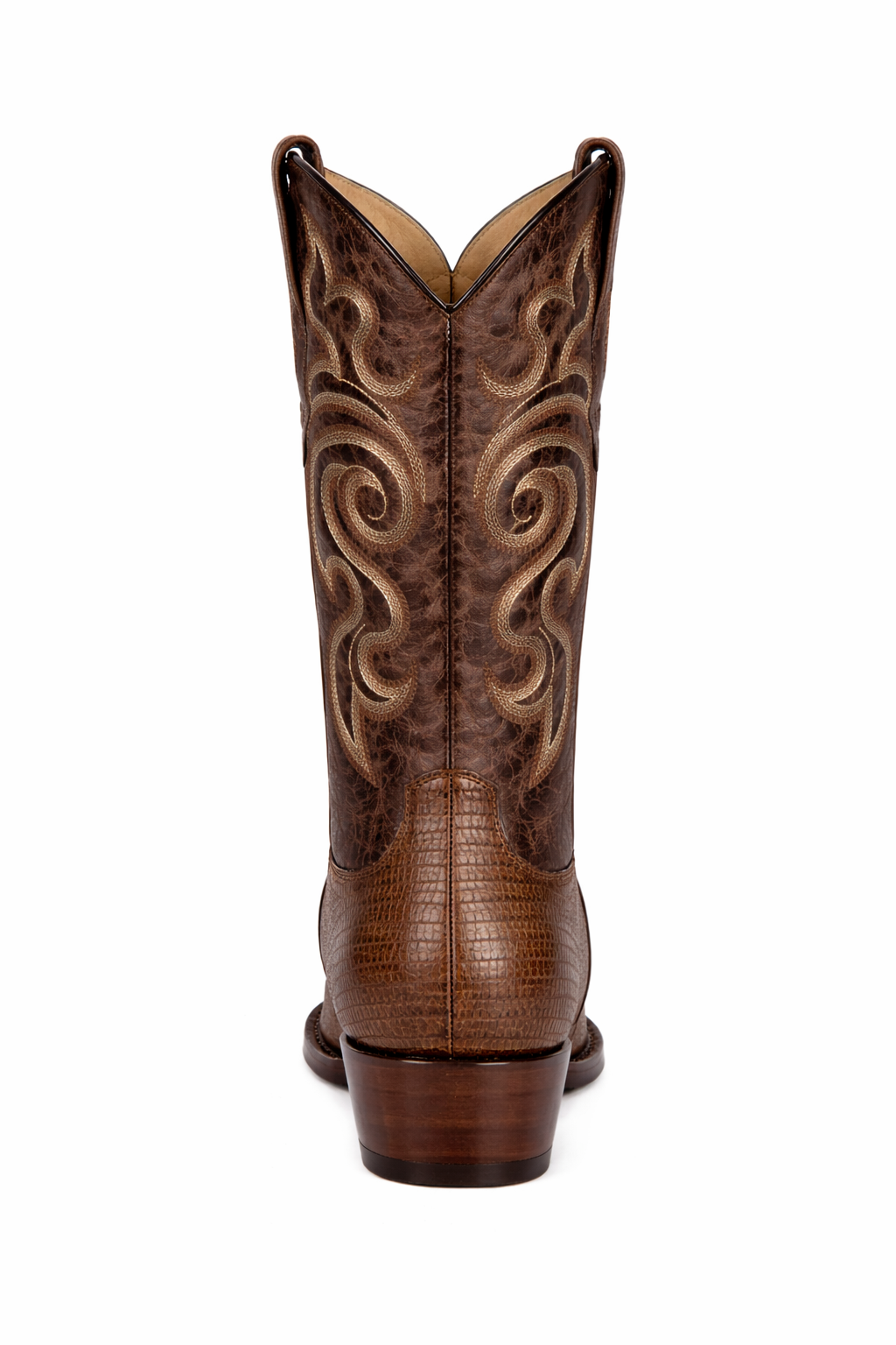 Botas de Armadillo Lizard Teju Acabado Graso Horma Redonda LAB-65G0707