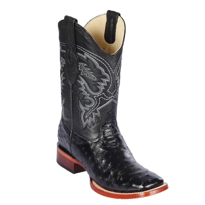 Botas de Avestruz Horma Ranchera Cuadrada Ancha C