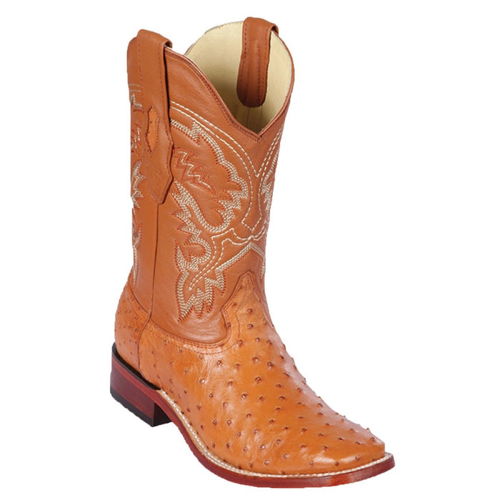 Botas de Avestruz Horma Ranchera Cuadrada Ancha C