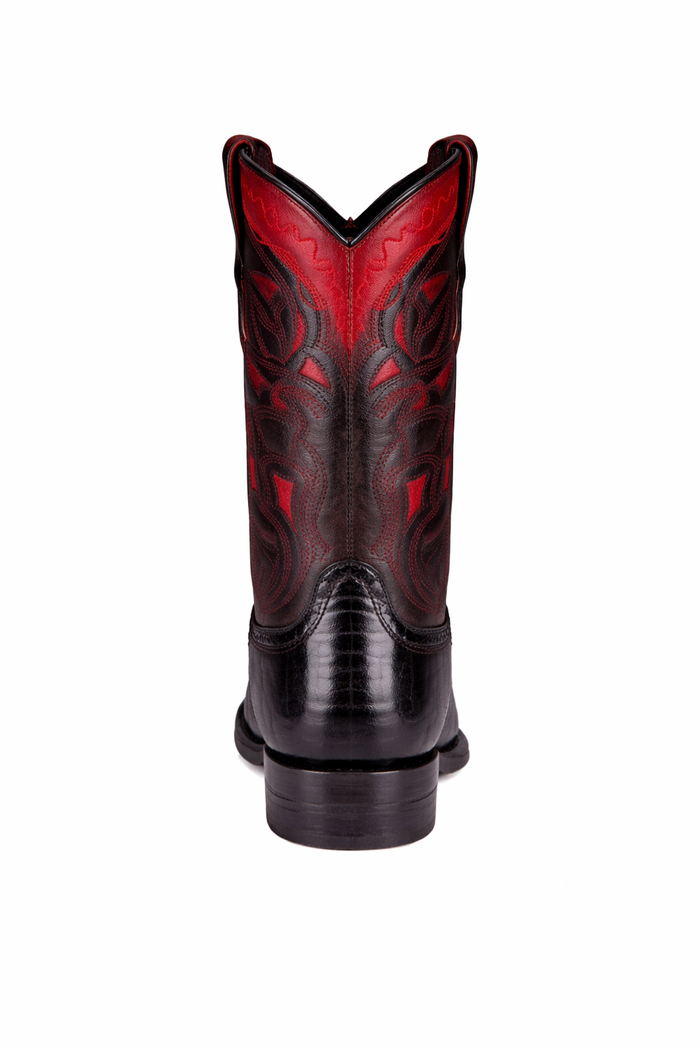 Botas de Avestruz Pata con Venado Horma Europea LAB-76F0518